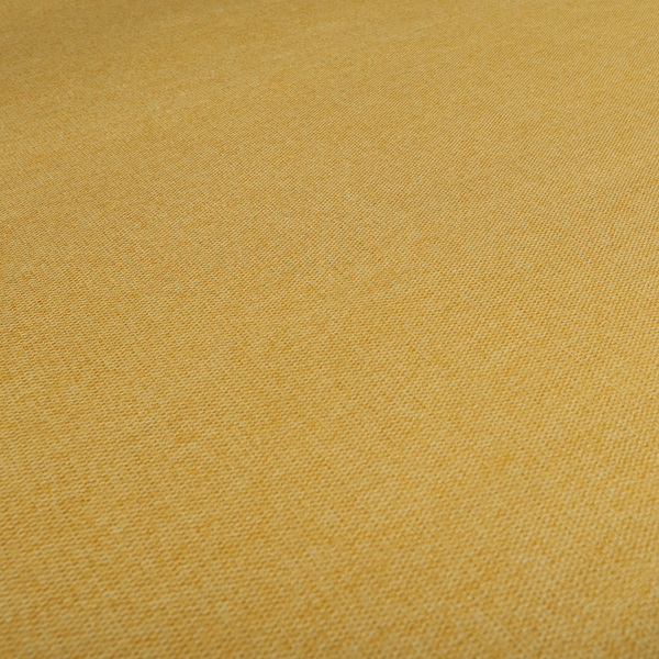 Bahamas Textured Chenille Upholstery Furnishing Fabric In Yellow - Roman Blinds