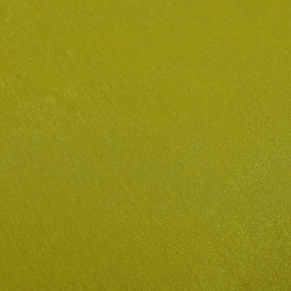 Bellevue Brushed Chenille Flat Weave Plain Upholstery Fabric In Lime Green