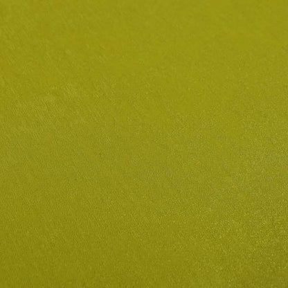 Bellevue Brushed Chenille Flat Weave Plain Upholstery Fabric In Lime Green