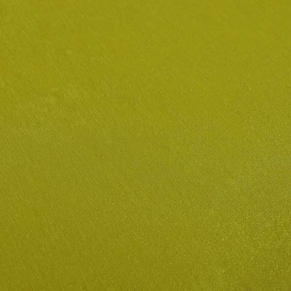Bellevue Brushed Chenille Flat Weave Plain Upholstery Fabric In Lime Green - Handmade Cushions