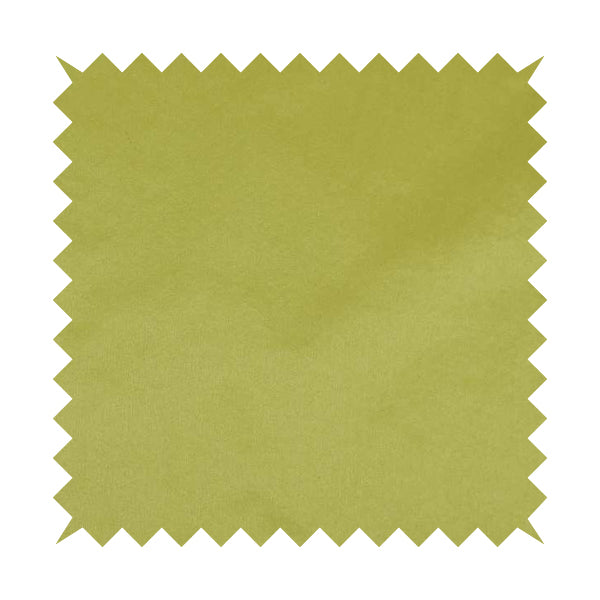 Bellevue Brushed Chenille Flat Weave Plain Upholstery Fabric In Yellow - Roman Blinds