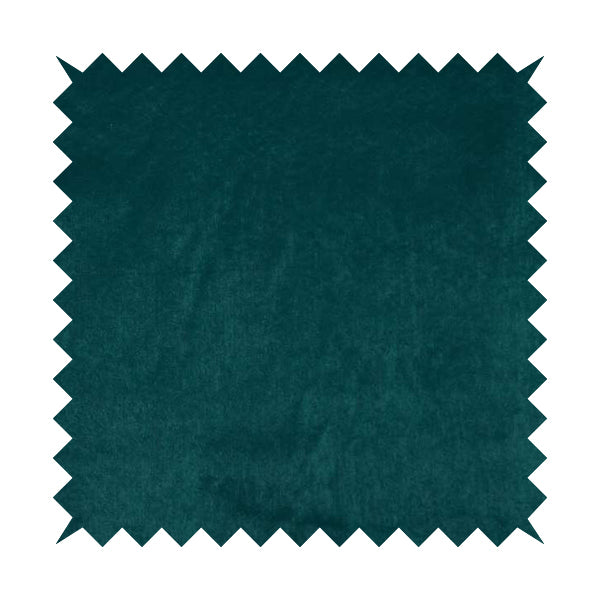 Bellevue Brushed Chenille Flat Weave Plain Upholstery Fabric In Teal - Roman Blinds