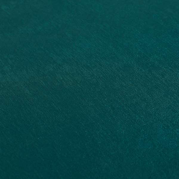 Bellevue Brushed Chenille Flat Weave Plain Upholstery Fabric In Teal - Roman Blinds