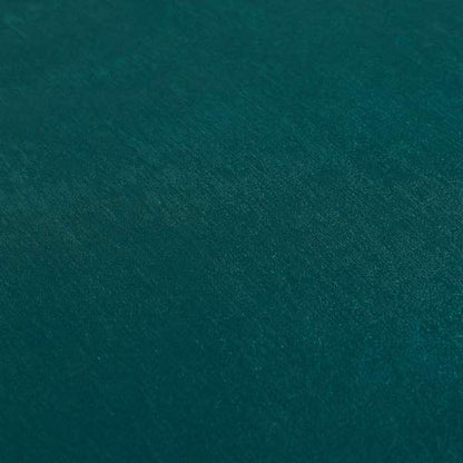 Bellevue Brushed Chenille Flat Weave Plain Upholstery Fabric In Teal - Made To Measure Curtains