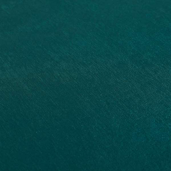 Bellevue Brushed Chenille Flat Weave Plain Upholstery Fabric In Teal