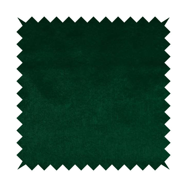 Bellevue Brushed Chenille Flat Weave Plain Upholstery Fabric In Dark Green