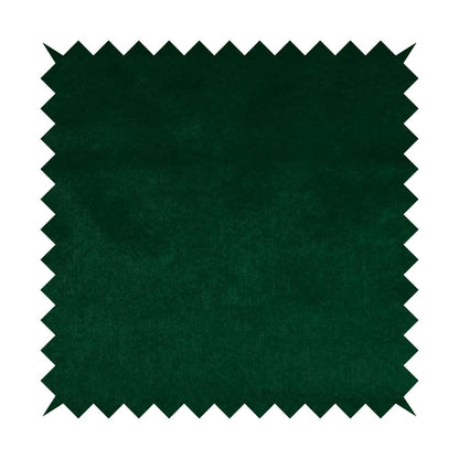 Bellevue Brushed Chenille Flat Weave Plain Upholstery Fabric In Dark Green