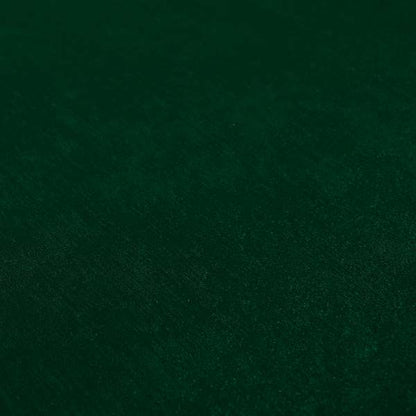 Bellevue Brushed Chenille Flat Weave Plain Upholstery Fabric In Dark Green