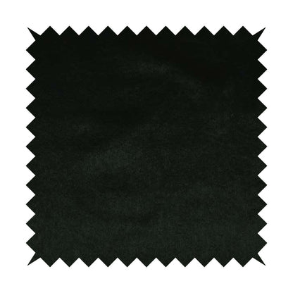 Bellevue Brushed Chenille Flat Weave Plain Upholstery Fabric In Black - Made To Measure Curtains