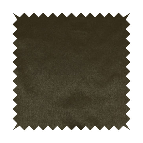 Bellevue Brushed Chenille Flat Weave Plain Upholstery Fabric In Brown - Handmade Cushions