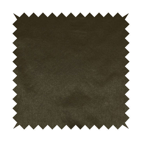 Bellevue Brushed Chenille Flat Weave Plain Upholstery Fabric In Brown