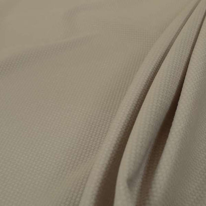 Bhopal Soft Textured Cream Coloured Plain Velour Pile Upholstery Fabric - Roman Blinds