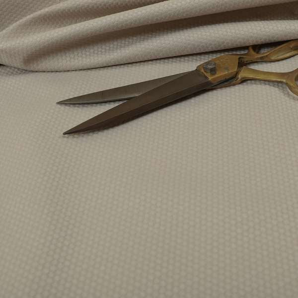 Bhopal Soft Textured Cream Coloured Plain Velour Pile Upholstery Fabric - Roman Blinds