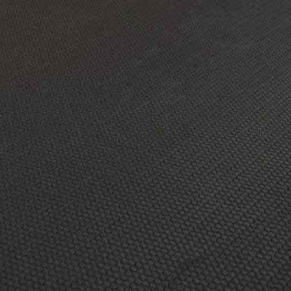 Bhopal Soft Textured Black Coloured Plain Velour Pile Upholstery Fabric - Roman Blinds