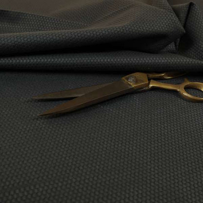 Bhopal Soft Textured Black Coloured Plain Velour Pile Upholstery Fabric - Handmade Cushions