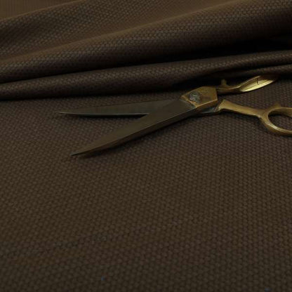 Bhopal Soft Textured Brown Coloured Plain Velour Pile Upholstery Fabric - Roman Blinds