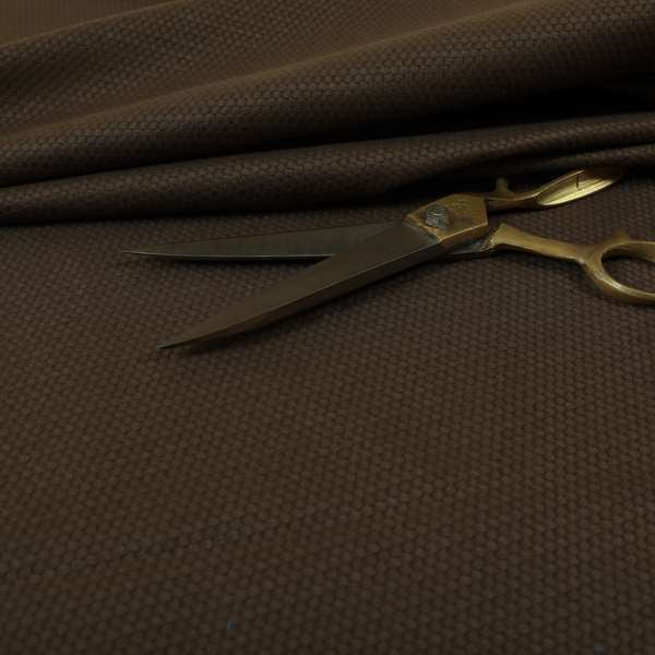 Bhopal Soft Textured Brown Coloured Plain Velour Pile Upholstery Fabric