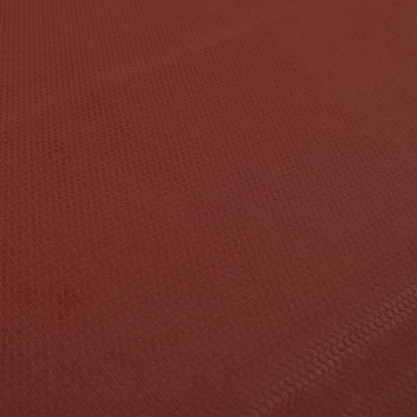 Bhopal Soft Textured Ruby Red Pink Coloured Plain Velour Pile Upholstery Fabric - Handmade Cushions