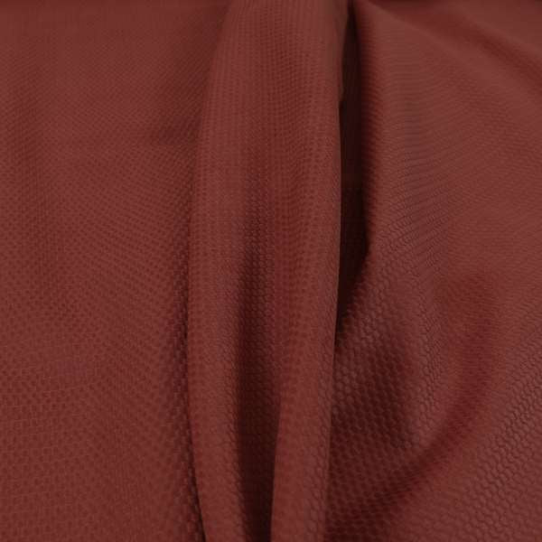 Bhopal Soft Textured Ruby Red Pink Coloured Plain Velour Pile Upholstery Fabric