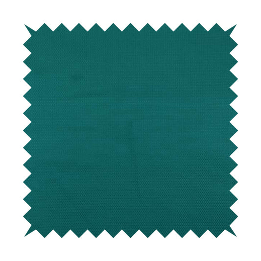 Bhopal Soft Textured Teal Coloured Plain Velour Pile Upholstery Fabric