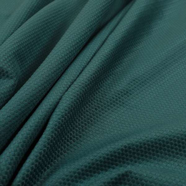 Bhopal Soft Textured Teal Coloured Plain Velour Pile Upholstery Fabric - Roman Blinds