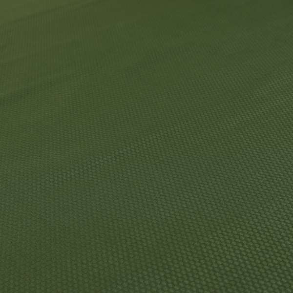 Bhopal Soft Textured Army Green Coloured Plain Velour Pile Upholstery Fabric - Roman Blinds
