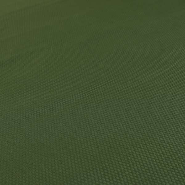 Bhopal Soft Textured Army Green Coloured Plain Velour Pile Upholstery Fabric - Made To Measure Curtains