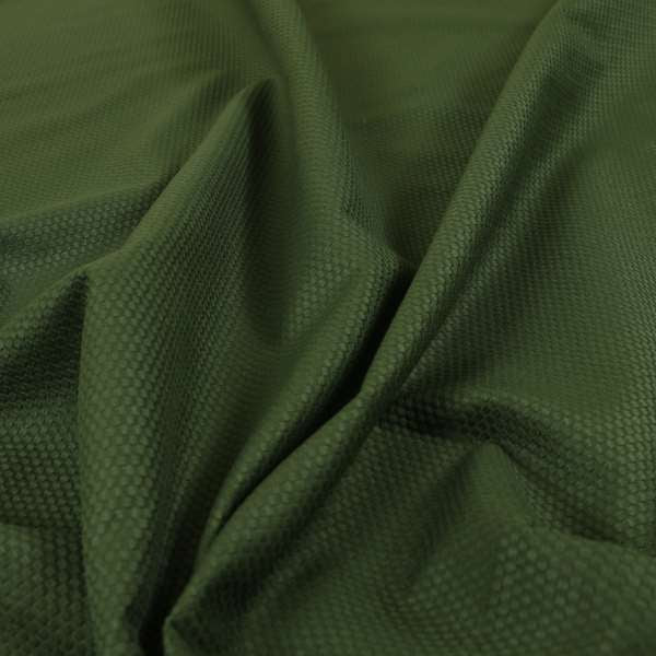 Bhopal Soft Textured Army Green Coloured Plain Velour Pile Upholstery Fabric