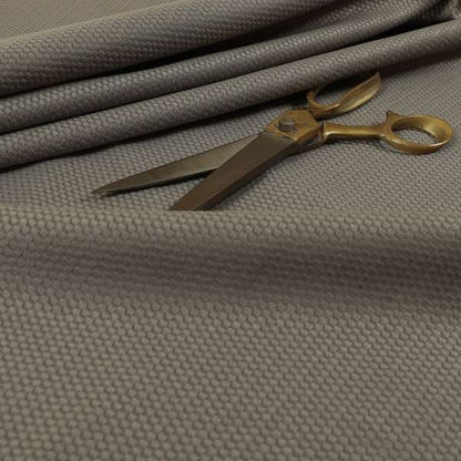 Bhopal Soft Textured Silver Coloured Plain Velour Pile Upholstery Fabric