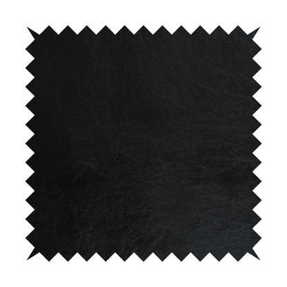 Faux Leather Bicast Black Colour Heritage Aged Effect Look Upholstery Fabric