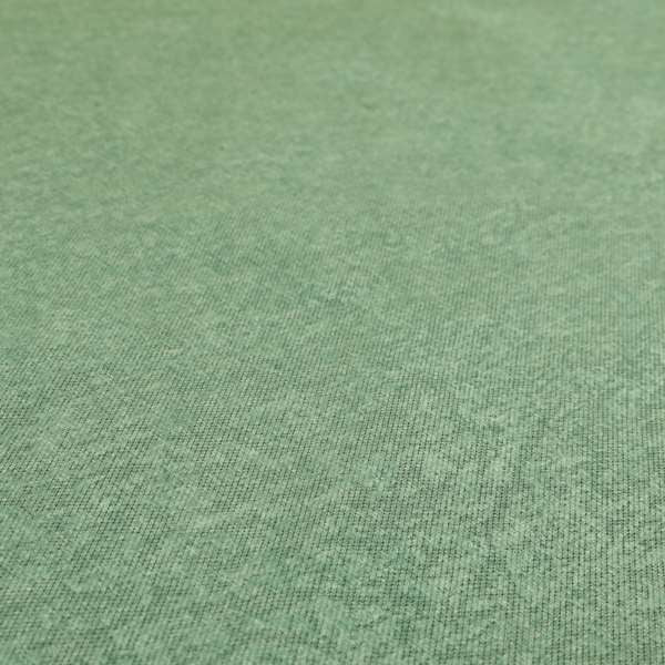 Boho Quilted Effect Soft Textured Chenille Upholstery Fabric Green Colour - Roman Blinds