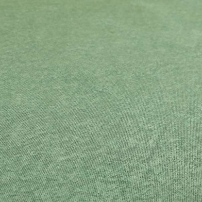 Boho Quilted Effect Soft Textured Chenille Upholstery Fabric Green Colour - Roman Blinds