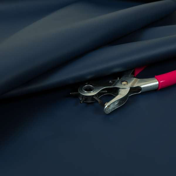 Bologna Eco Leather Bonded Smooth Matt Skin Finish Navy Blue Colour Upholstery Material