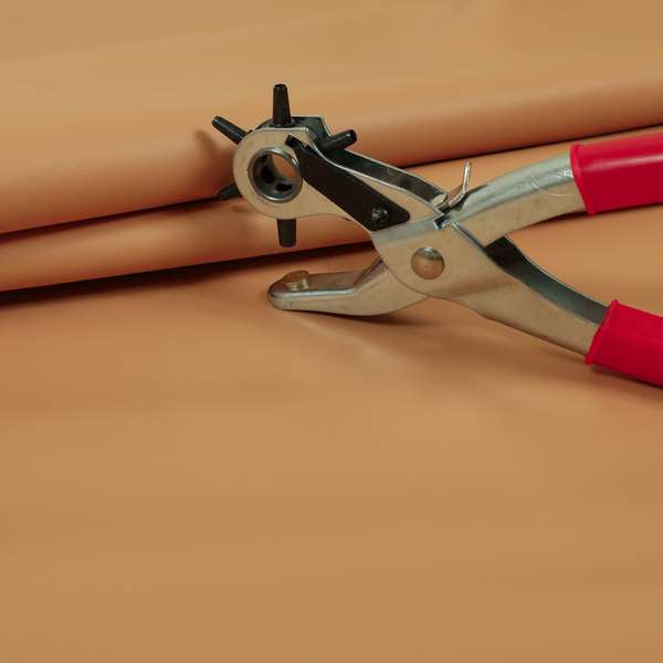 Bologna Eco Leather Bonded Smooth Matt Skin Finish Orange Peach Colour Upholstery Material