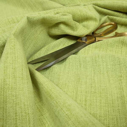 Bombay Soft Fine Faux Wool Effect Chenille Upholstery Furnishings Fabric Green Grass Colour