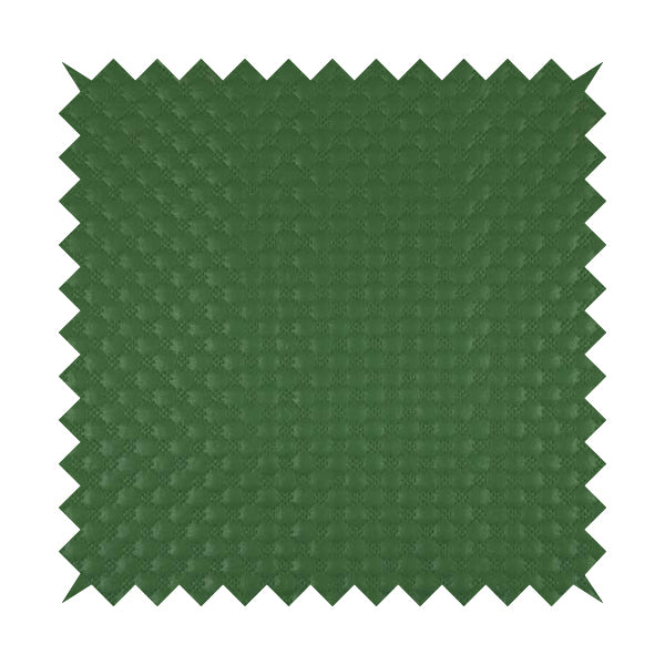 Bourbon Quilted Textured Green Colour Faux Leather Upholstery Fabric