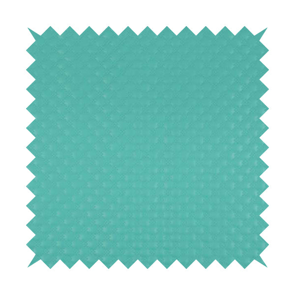 Bourbon Quilted Textured Teal Colour Faux Leather Upholstery Fabric