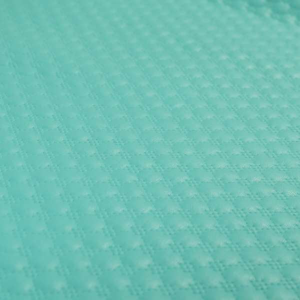 Bourbon Quilted Textured Teal Colour Faux Leather Upholstery Fabric