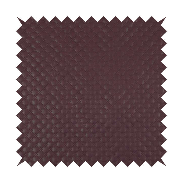 Bourbon Quilted Textured Purple Colour Faux Leather Upholstery Fabric