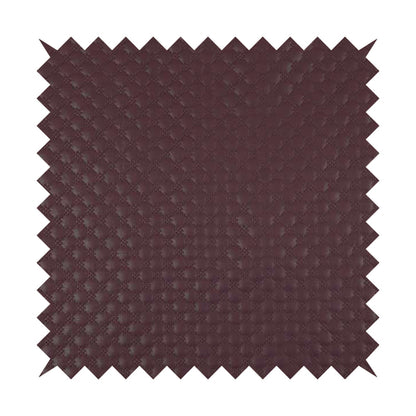 Bourbon Quilted Textured Purple Colour Faux Leather Upholstery Fabric