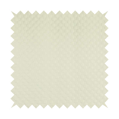 Bourbon Quilted Textured White Colour Faux Leather Upholstery Fabric