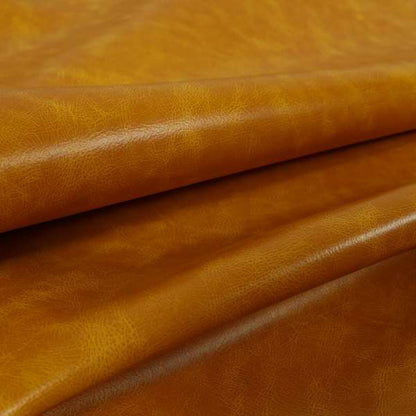 Cambridge Distressed Finish Bonded Eco Leather In Yellow Colour