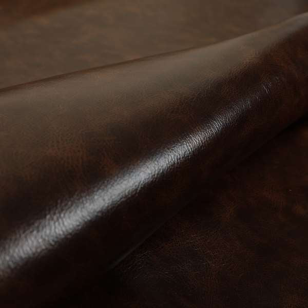 Cambridge Distressed Finish Bonded Eco Leather In Brown Colour