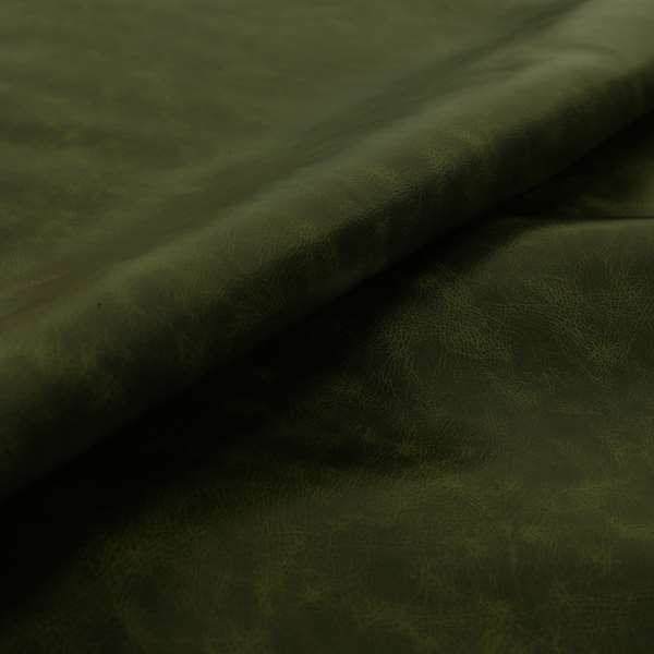 Cambridge Distressed Finish Bonded Eco Leather In Green Colour
