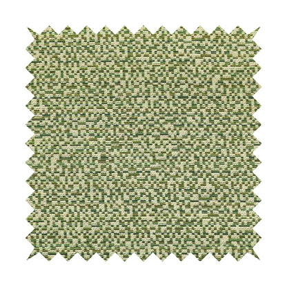 Comfy Chenille Textured Tetris Semi Plain Pattern Upholstery Fabric In Green - Roman Blinds