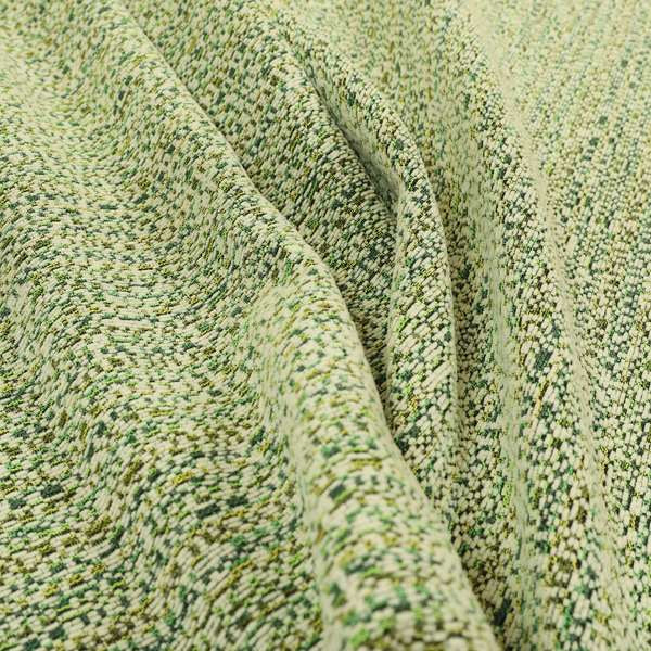 Comfy Chenille Textured Buzz Semi Plain Pattern Upholstery Fabric In Green - Roman Blinds