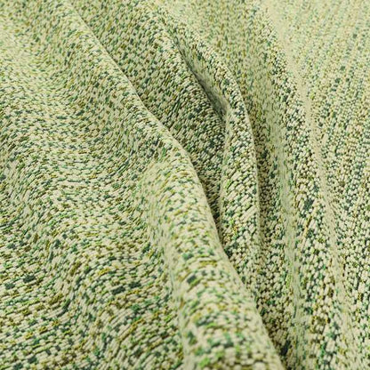 Comfy Chenille Textured Buzz Semi Plain Pattern Upholstery Fabric In Green