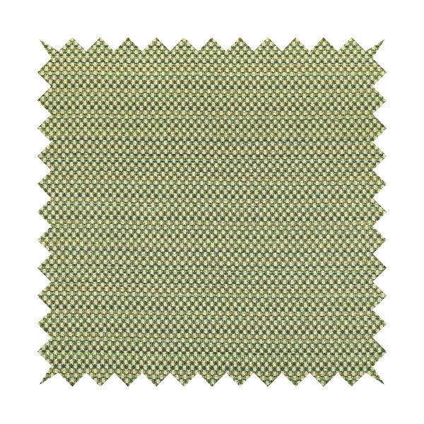 Comfy Chenille Textured Brick Semi Plain Pattern Upholstery Fabric In Green - Roman Blinds