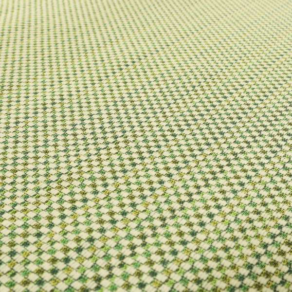 Comfy Chenille Textured Brick Semi Plain Pattern Upholstery Fabric In Green