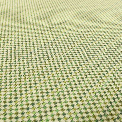 Comfy Chenille Textured Brick Semi Plain Pattern Upholstery Fabric In Green - Handmade Cushions